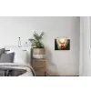Hert - Geverfd - Gewei - Bruin textielposter latten blank klein -woonkamer