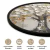 Boom - Beige - Grijs - Goud - Abstract Fotolijst rond zonder passe partout klein -closeup_NL