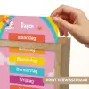 Dagen van de week - Educatief - Leren voor kinderen - Roze Light Box met kabel (Wandlamp kind) klein -USP_websiteprintNL