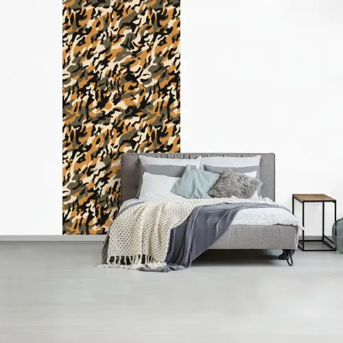 Camouflage - Aardetinten - Patroon fotobehang vinyl groot 64 -slaapkamer