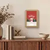 Kerstgroet - Sneeuw - Rood Light Box met kabel (Tafellamp) klein -sfeer2