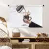 Koffie - Mok - Kan - Therapie Wandkleed katoen middel -sfeer5
