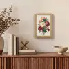 Boeket - Warme tinten - Elegant Light Box met kabel (Tafellamp) klein -sfeer2