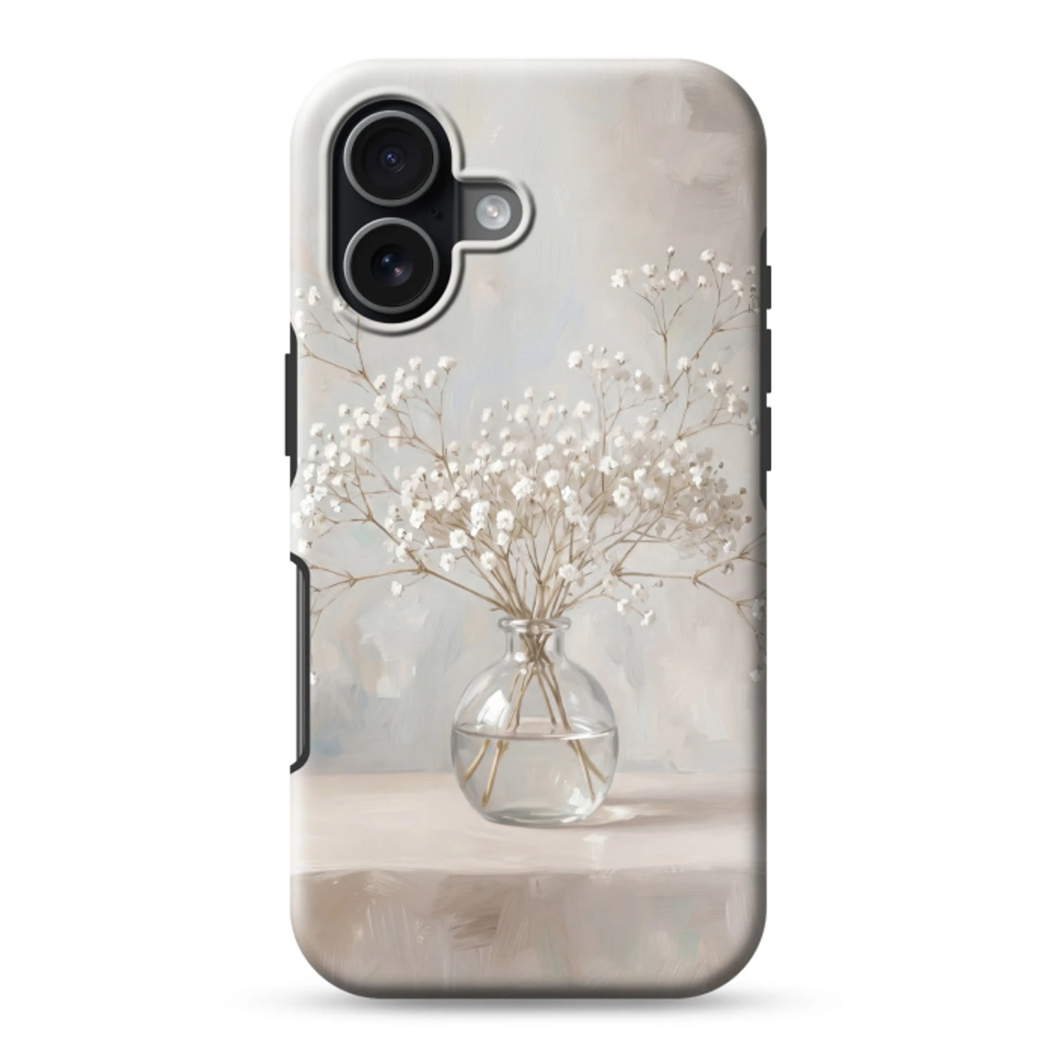 Vaas - Gipskruid - Wit Toughcase MagSafe Apple iPhone 17 klein -3d