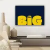 Think big - Blauw - Geel canvas 2cm klein -sfeer6