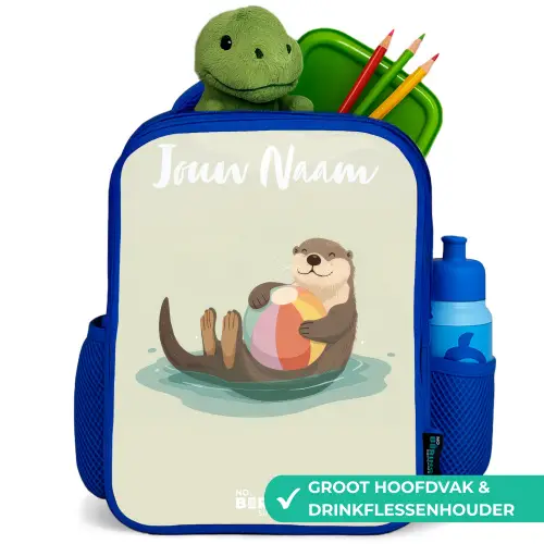 Otter - Strandbal - Water Kinderrugzak - Blauw middel -inhoud_NL