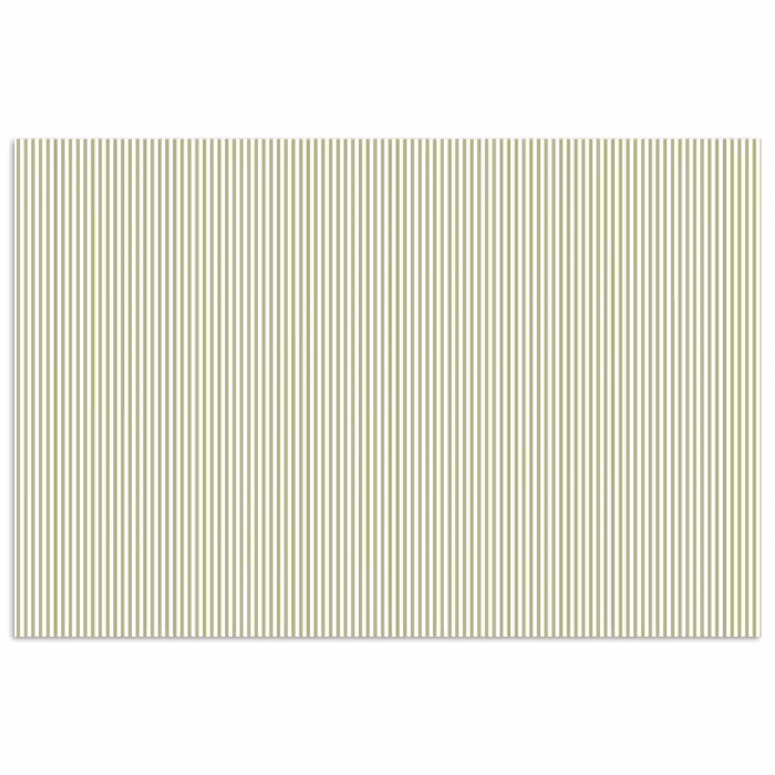 Saliegroen - Strepen - Minimalistisch - Patroon poster papier klein 62 -3d