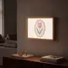 Tulp - Lijst - Ovaal - Illustratie Light Box met batterij (Wandlamp) middel -sfeer1