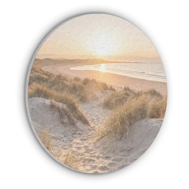 Akoestisch schilderij rond - Duinen - Strand - Zee