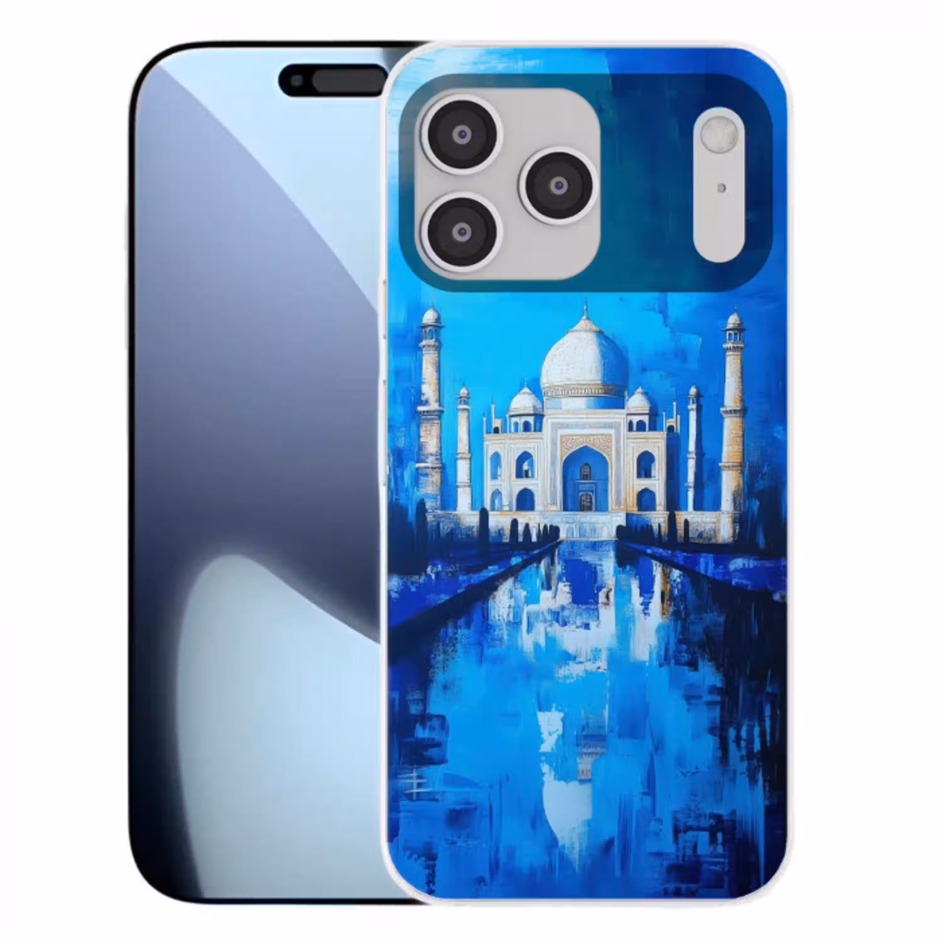 Taj Mahal - Ramadan - Blauw - Islamitische Telefoonhoesje iPhone 17 Pro Max klein -3d