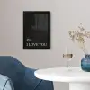 Zwart - Minimalistisch - Valentijn fotolijst zwart zonder passe partout klein -sfeer4