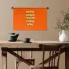 Slow down you're doing fine - Oranje - Simple Wandkleed katoen klein -sfeer6