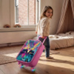 Raceauto - Explosie - Kleurrijk - Abstract Kinderkoffer - Roze klein -sfeer1