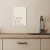 Minimalistisch - Love - Beige KitchenYeah - Keuken - Canvas klein -sfeer2