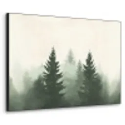 Sparren - Bomen - Groen - Beige Textielframe - compleet frame klein -3d