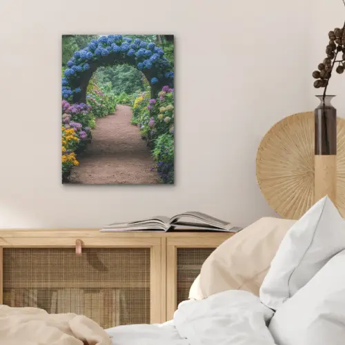 Doorkijk - Bloemen - Hortensia - Pad PET vilt klein -sfeer3