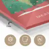 Minimalistisch - Kerstbomen - Rood - Sneeuw plexiglas 5mm klein -sfeer2