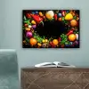 Groente - Graffiti - Kleurrijk - Koken - Abstract canvas 2cm klein -sfeer4