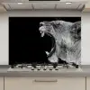 Dieren - Leeuw - Zwart - Wit - Portret keuken achterwand spatscherm klein -3d_website