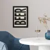 Beer - Vintage - Zwart - Beige fotolijst zwart zonder passe partout klein -sfeer4