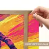 Snowboarden - Sneeuw - Kleurrijk Light Box met batterij (Wandlamp kind) middel -USP_websiteprintNL