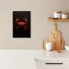 Krab - Rood - Vissen - Schaaldieren KitchenYeah - Keuken - Canvas klein -sfeer1