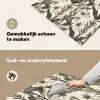 Klassiek - Botanisch - Zwart - Beige Inductie beschemer met haakjes klein 777 -ky-schoon-nl