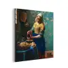 Melkmeisje - Amandelbloesem - Van Gogh - Vermeer - Schilderij - Oude meesters aluminium wit klein -3d