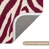 Zebra - Motief - Bordeaux - Rood WCmat U-uitsnede middel 1014 -USP_AntislipNL