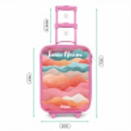 Golven - Kleurrijk - Abstract Kinderkoffer - Roze klein -productfoto_formaten