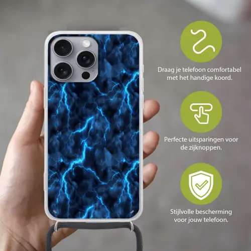 Donker - Blauw - Bliksem Hoesje iPhone 16 Pro Max met koord klein 804 -sfeer2_NL