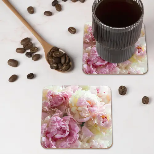 Vintage - Bloemen - Rozen - Natuur onderzetter kurk middel -sfeer2