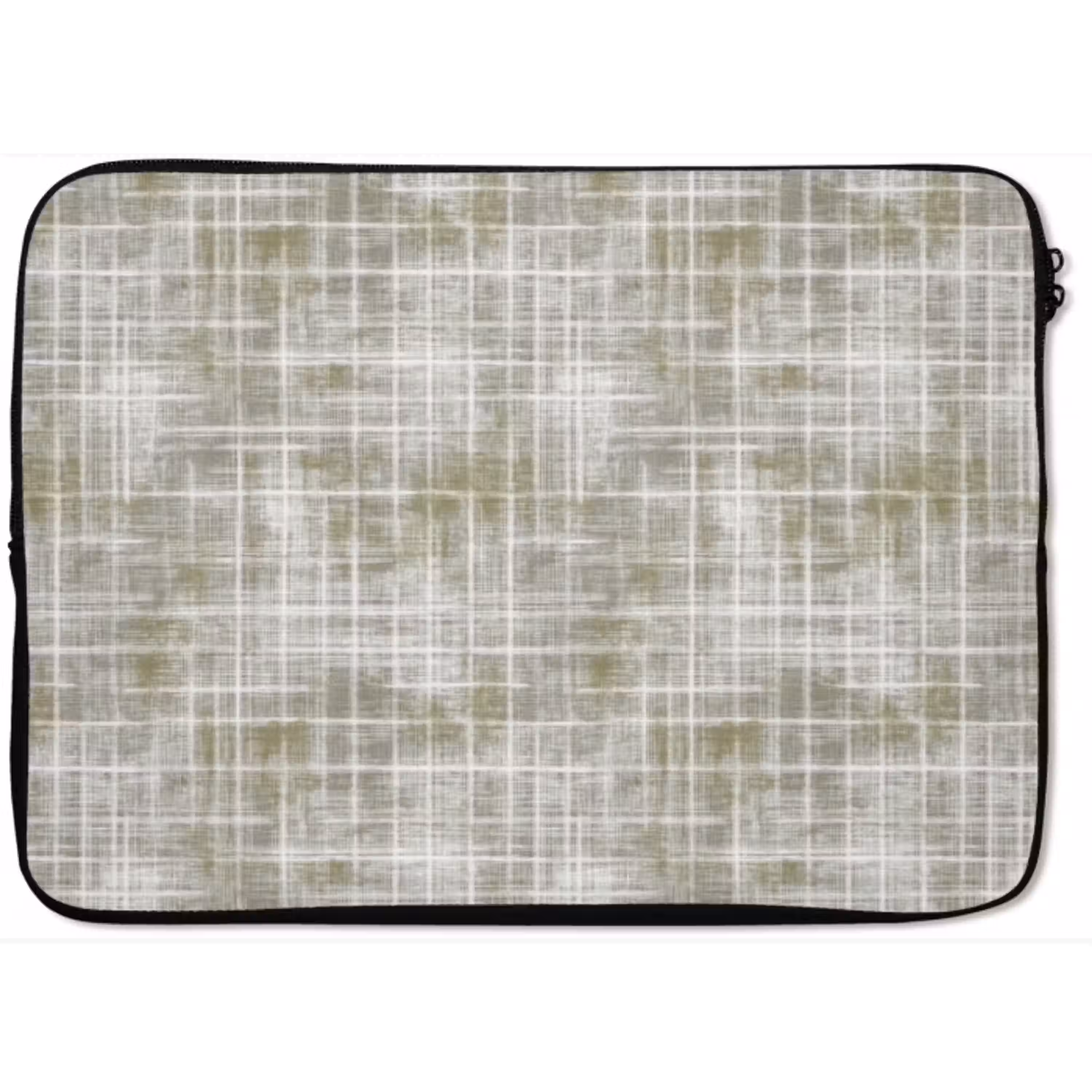 Linnen - Patroon - Groen laptophoes neopreen klein 279 -zkaufland3dotto