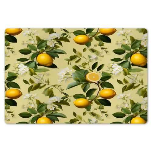 Citroen - Groen - Bloesem Placemat vinyl groot 368 -zzsfeer1_Kitchenyeah-website