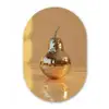 Goud - Disco - Glitter - Peer Wandcirkel Ovaal Forex klein -3d