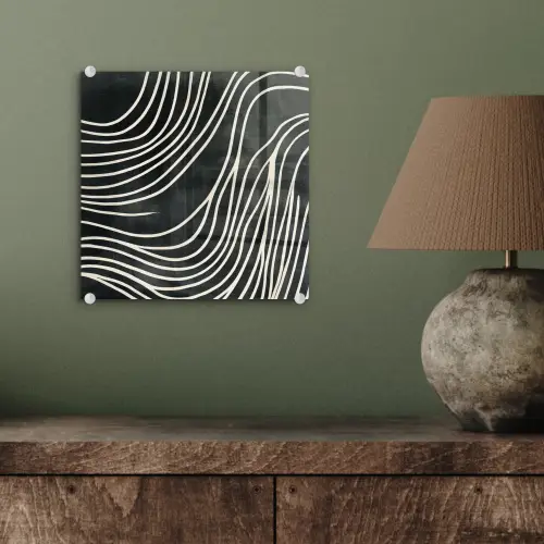 Lijnen - Patroon - Abstract - Wit plexiglas 5mm klein -sfeer3