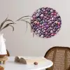 Kiezels - Paars - Roze Wandcirkel plexiglas klein 852 -sfeer4
