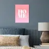 Home - Letters - Groot - Roze poster papier klein -sfeer2