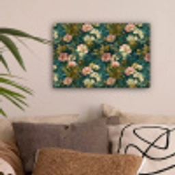Wilde bloemen - Botanisch - Patroon - Roze - Romantisch canvas 2cm klein 34 -sfeer1