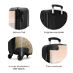 Horizon - Duinlandschap - Zand NBS - Handbagage koffer - Volwassenen Unisex middel zzzzzzzbolletjes_FR