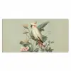 Gele kuifkaketoe - paradijsvogelbloemen - Groen Muismat XXL klein -3d_leeg