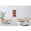 Rood - Vintage - Decoratie - Japandi Muursticker klein -eettafel