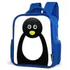 Dierenportret - Pinguïn - kinderen Kinderrugzak - Blauw middel -schuin