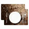 Gezicht - Vrouwe - Bladeren - Penseelstreken Placemat vinyl groot -zzsfeer2_Kitchenyeah-website