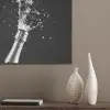 Champagne - Zwart - Spetters - Popping PET vilt klein -sfeer6_closeup
