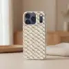 Touw - Gebreid - Beige Telefoonhoesje iPhone 17 Pro klein 878 -sfeer2