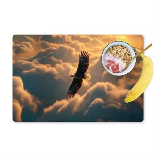 Adelaar - Wolken - Zon Placemat vinyl groot -zzzproduct_Kitchenyeah-website