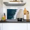 Strand - Zee - Golven Inductie beschemer met haakjes klein -sfeer2