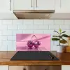 Glitter - Discobol - Roze - Kersen keuken achterwand spatscherm klein -sfeer2