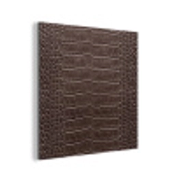 Leer - Krokodil - Mat aluminium wit klein -3d
